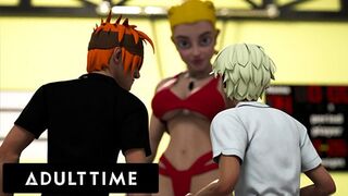 ADULT TIME - Big Titty Hentai Gym Teacher Shows the Class how to Give Head