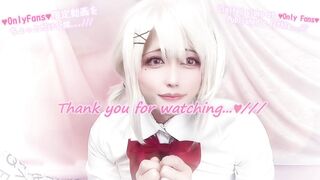 女装 子|crossdresser,femboy【FC動画ちょい見せ】日本人コス プレイヤーが縞パンJKコスでおもらし手コキ射精オナニー【Short.ver】Japanese Cosplay