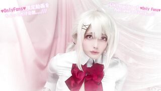 女装 子|crossdresser,femboy【FC動画ちょい見せ】日本人コス プレイヤーが縞パンJKコスでおもらし手コキ射精オナニー【Short.ver】Japanese Cosplay