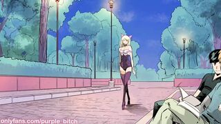 COMMIX: HE WON PURPLE BITCH'S HOLES ANAL ANIME COSPLAY BLONDE GAPE BIG ASS