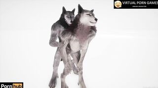 Wild Life Furry Porn with two Werewolves 4K 60 FPS