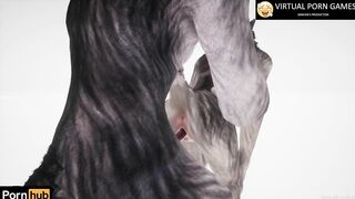 Wild Life Furry Porn with two Werewolves 4K 60 FPS