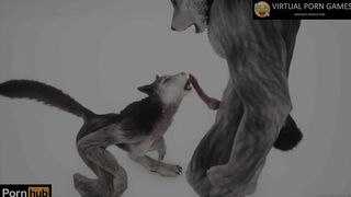 Wild Life Furry Porn with two Werewolves 4K 60 FPS