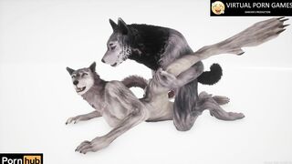 Wild Life Furry Porn with two Werewolves 4K 60 FPS