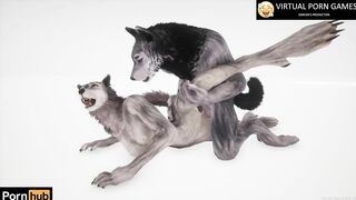 Wild Life Furry Porn with two Werewolves 4K 60 FPS