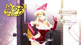 FOX GIRL TAKING a CREAMPIE FOR CHRISTMAS - Part 3 different ending