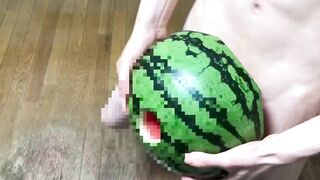 【閲覧注意】スイカとセックスしてみた! I had Sex with a Watermelon. 【無修正】