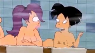 Amy Wong Flashing her Tits in the Sauna - Futurama Animated Hentai Cartoon Porn