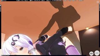 3D HENTAI Yuzuki Yukari Lets Cum in her Pussy