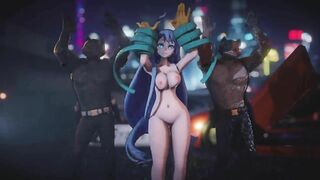 Mmd R18 Nejire Hado my Hero Academia Sexy Cute Lady with Big Tits Anal Lover 3d Hentai