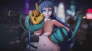 Mmd R18 Nejire Hado my Hero Academia Sexy Cute Lady with Big Tits Anal Lover 3d Hentai