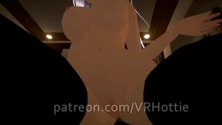 Hot Busty Chick Opens Wide, Strips down and Rides Dildo POV Lap Dance VR Hentai