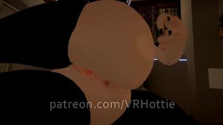 Hot Busty Chick Opens Wide, Strips down and Rides Dildo POV Lap Dance VR Hentai