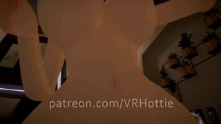 Hot Busty Chick Opens Wide, Strips down and Rides Dildo POV Lap Dance VR Hentai