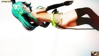 Hentai MMD - Wiggle ㅅ.ㅅ Wiggle ♡ K'2V9 ミク ♥ HB † 60fps ‡ (dbsye)