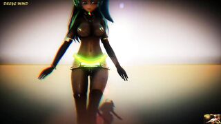 Hentai MMD - Wiggle ㅅ.ㅅ Wiggle ♡ K'2V9 ミク ♥ HB † 60fps ‡ (dbsye)