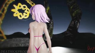 MMD R18+ Misaka Scream Portal Island Stage 1169