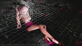 MMD SFW Pink Bikini Luka - Laysha - Chocolate Cream 1083