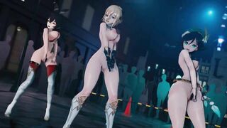 Mmd R18 every STEP Ass Move like Jelly more Wiggle than your Jelly Amber Jean Venti