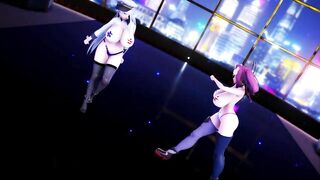 MMD R18 Enterprise and USS Bremerton Suspicious Dark Demon Sex Ver2 Azulene 3D Hentai