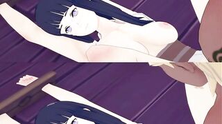 VR 360 Hentai Video Anime Hinata NARUTO Handcuffs Missionary