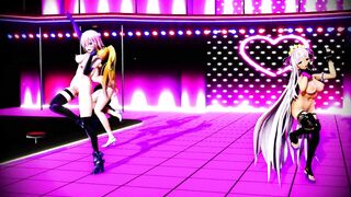 MMD Mash and BB Pele Dance, if you Watch this you will get Hard