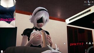 男性向 Hentai Game HoneySelect 2 小遊戲試玩 2B乳交 中文音声