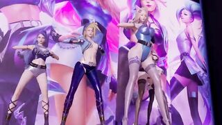 [MMD] Everglow - Dun Dun Strip Vers. Ahri Akali Evelynn Kaisa Seraphine 3D Erotic Dance