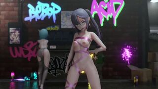 【r-18 MMD】Genshin Impact Mona Ribbon Costume Dance