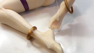 SOF Cumming on Futanari Figurine