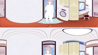 [VR 360 4K] Lulu Suzuhara Nijisanji Bath Room with her