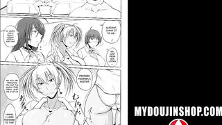 MyDoujinShop - Sexy Ninja Girls Strip to Their Nude Bodies And Fuck!!! Hentai Comic