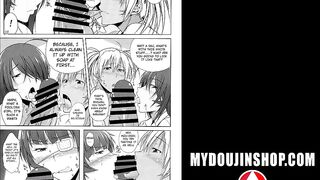 MyDoujinShop - Sexy Ninja Girls Strip to Their Nude Bodies And Fuck!!! Hentai Comic