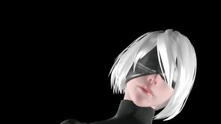 3D Hentai 2B POV Sex with Big Ass Nier Automata with Sound