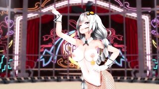 Hentai MMD - Snapping 紲星あかり 日燒逆バニー (Hazy)