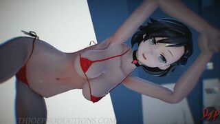 MMD SFW Sexy Red Mitsu Lean on 1091 new Alpha Stage