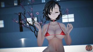 MMD SFW Sexy Red Mitsu Lean on 1091 new Alpha Stage