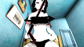 Virtual POV Anime Lap Dance in Bedroom