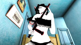 Virtual POV Anime Lap Dance in Bedroom