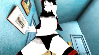 Virtual POV Anime Lap Dance in Bedroom