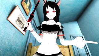 Virtual POV Anime Lap Dance in Bedroom