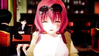 Mmd R18 Futa Short Chan in the Restaurant Caught Fapping in Public 3d Hentai