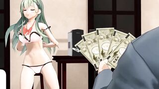 3d Hentai MMD - 10分5000円で踊る鈴谷【PinkCat】 (abubu Nownanka)