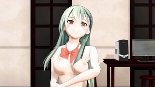 3d Hentai MMD - 10分5000円で踊る鈴谷【PinkCat】 (abubu Nownanka)