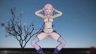 MMD SFW Sex Pink Misaka Bondage Bikini - Hold Dance - 1079