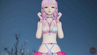 MMD SFW Sex Pink Misaka Bondage Bikini - Hold Dance - 1079