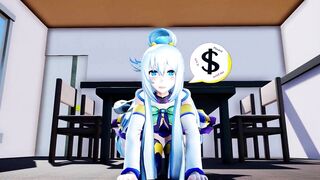 Hentai MMD - この素晴らしい世界に壁尻を 4K [このすば] (Deltarion)