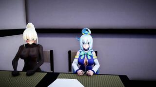 Hentai MMD - この素晴らしい世界に壁尻を 4K [このすば] (Deltarion)