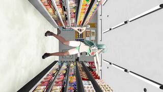 3d Hentai MMD - コンビニでゲリラ撮影する鈴谷 (abubu Nownanka)