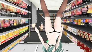 3d Hentai MMD - コンビニでゲリラ撮影する鈴谷 (abubu Nownanka)